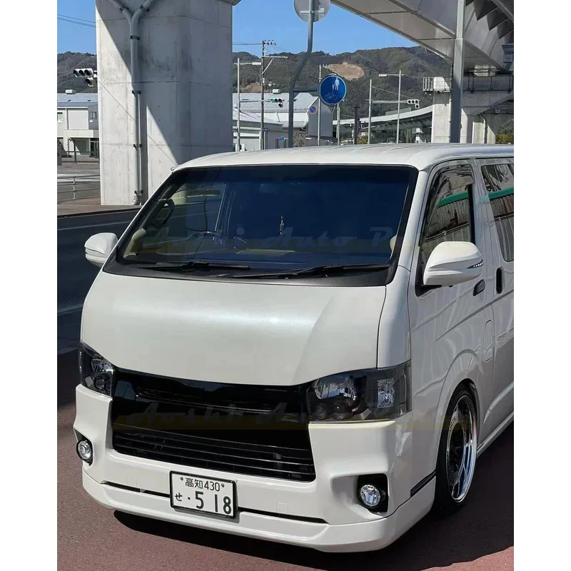 

HIACE HOME use for hiace 2005-2024 hiace200 commuter essex style front bumper face bonnet head light grille bumper lip body kit