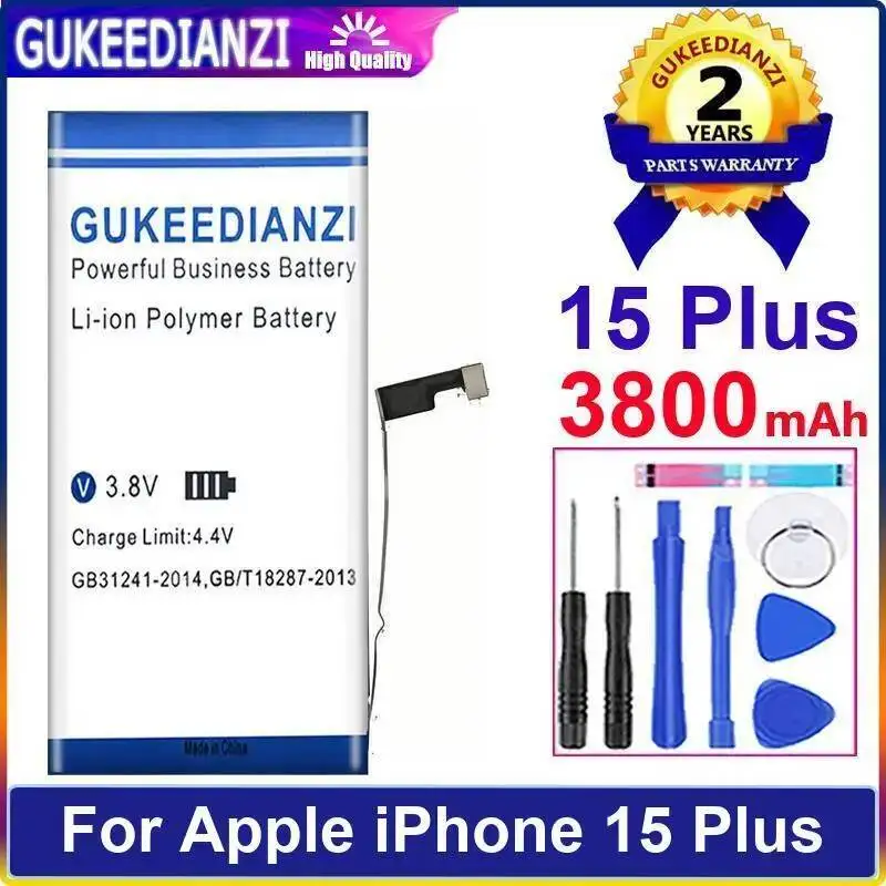 بطارية هاتف محمول بديلة موثوقة بقدرة 3800 مللي أمبير في الساعة لهاتف Apple Iphone 15 Plus #1