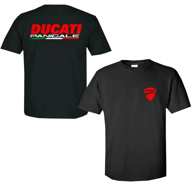 2026 New Men Ducati Corse Racing Men's T-shirt Motorcycle Biker Short Sleeve Tee Breathable Casual Sports Crew Neck Summer Tops