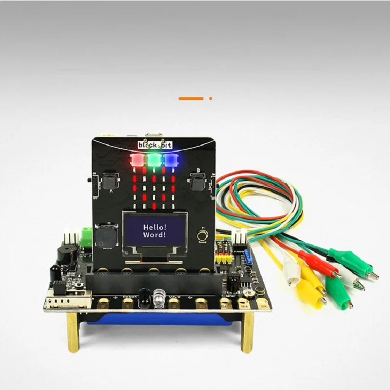 Block:Bit Programmable Development Board Designed for Program Education Upgraded from Micro:bit, with OLED Screen