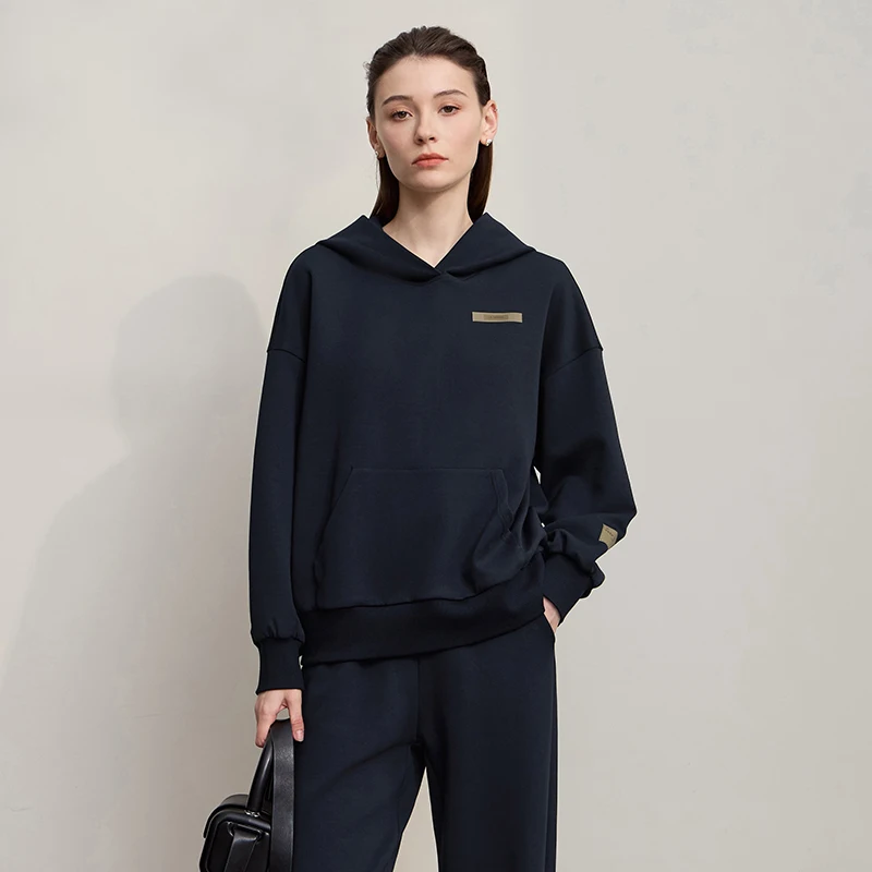 AMII Woman Sweatshirts 2025 Autumn New Long Sleeves Printed Cotton Female Sweatshirt Loose Casual Style Hoodies Woman 12523014