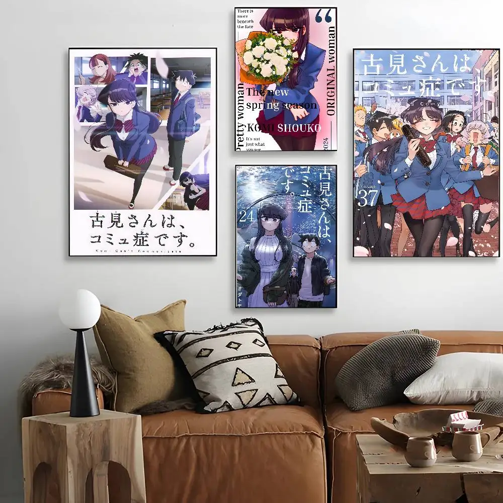 Pop-Anime Komi Can Not Communicate-K Poster Canvas painting poster with prints Home bedroom living room decoration gift - view 5