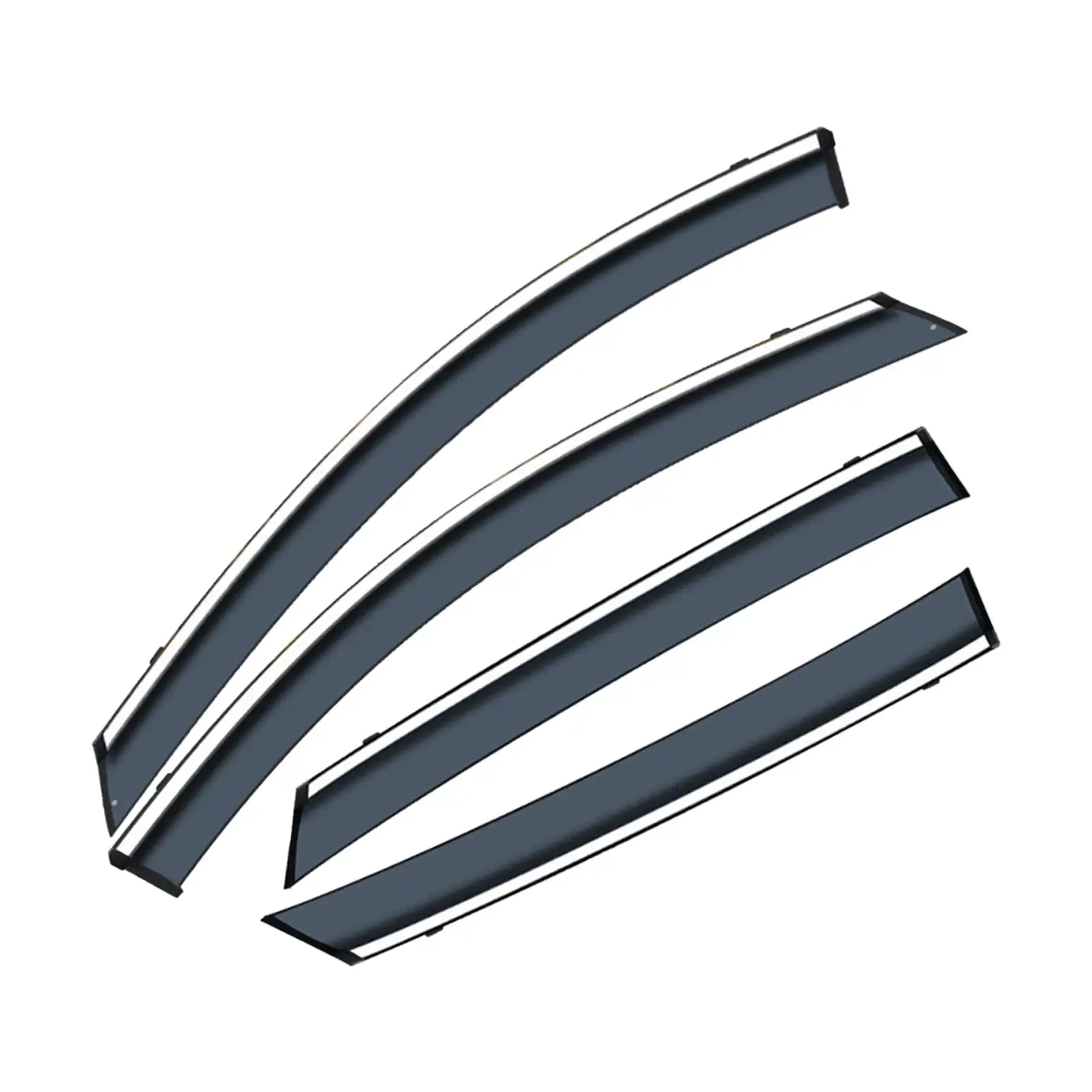 

4Pcs Window Visor Rain Deflector Guard Awnings Window Sunshade for Exterior