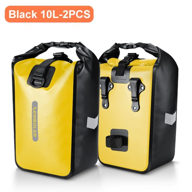 NEWBOLER 10L 20L Waterdichte Fiets Voorvork Tas Quick Release Fiets Achterbank Kofferbak Tas Fietstas Fietsaccessoires