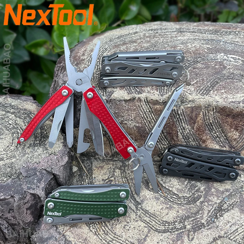 Nextool-mini Flagship Multitool Multi Funcional Ferramenta de Mão Dobrável Edc Chave de Fenda Alicador Abridor de Garrafas Exterior 10 em 1