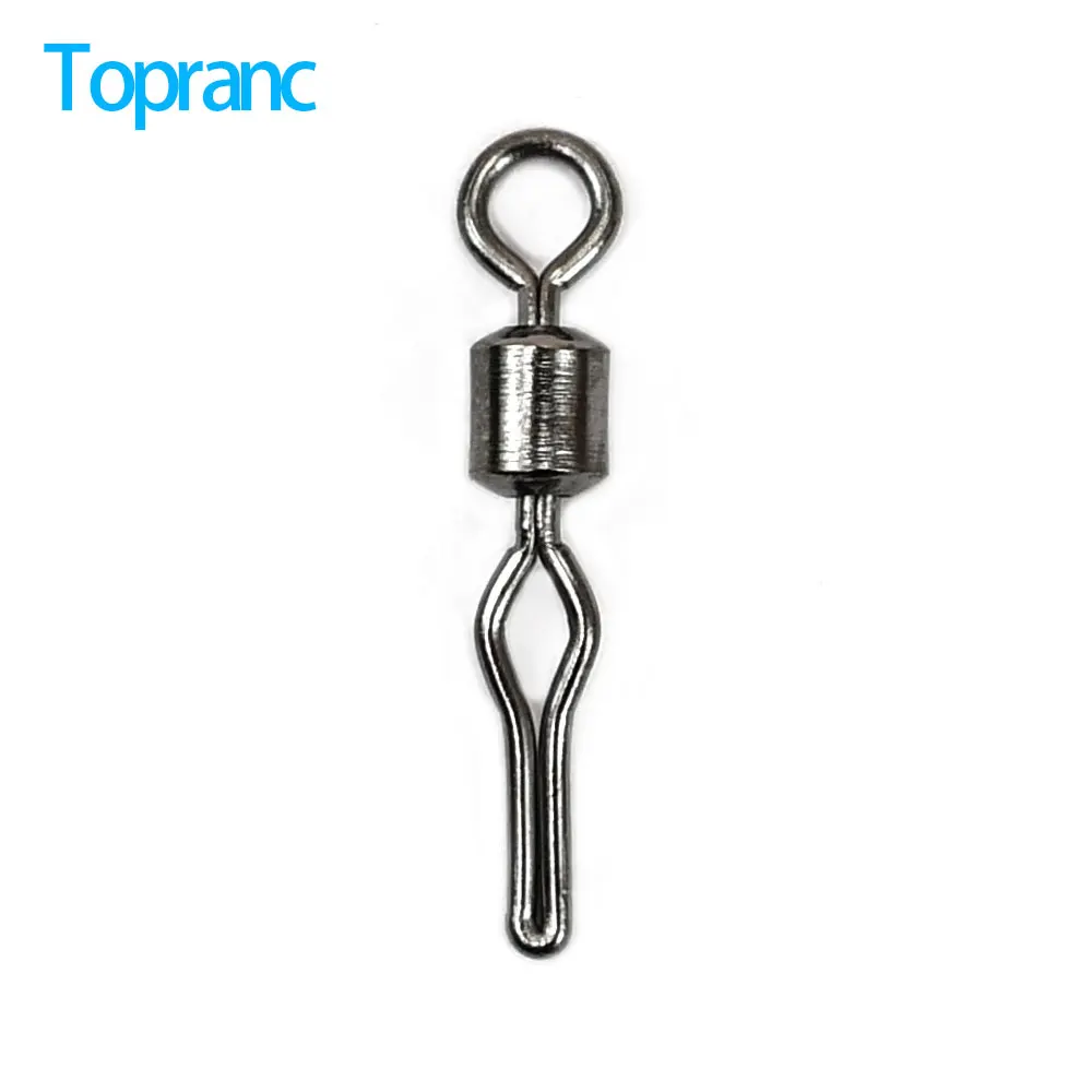 Topranc Angeln Stecker Angeln Wirbel Roll Ring Zubehör 50Pcs Angeln Köder Stecker Tackle