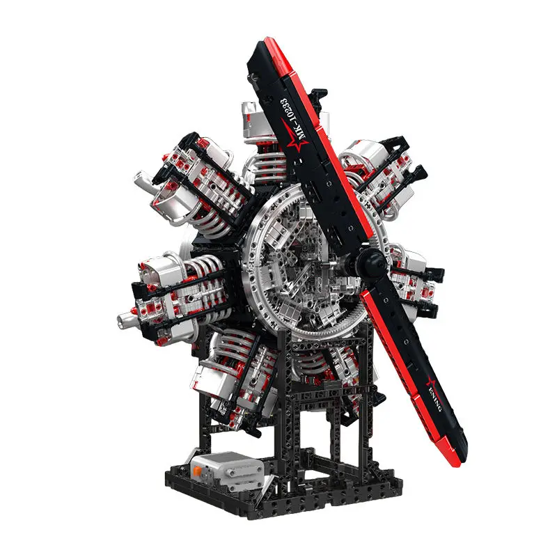 

3089PCS 10233 Radial Aviation Engine Model Ornament MOC Technic Building Blocks RC Model Bricks DIY Toy Holiday Birthday Gift