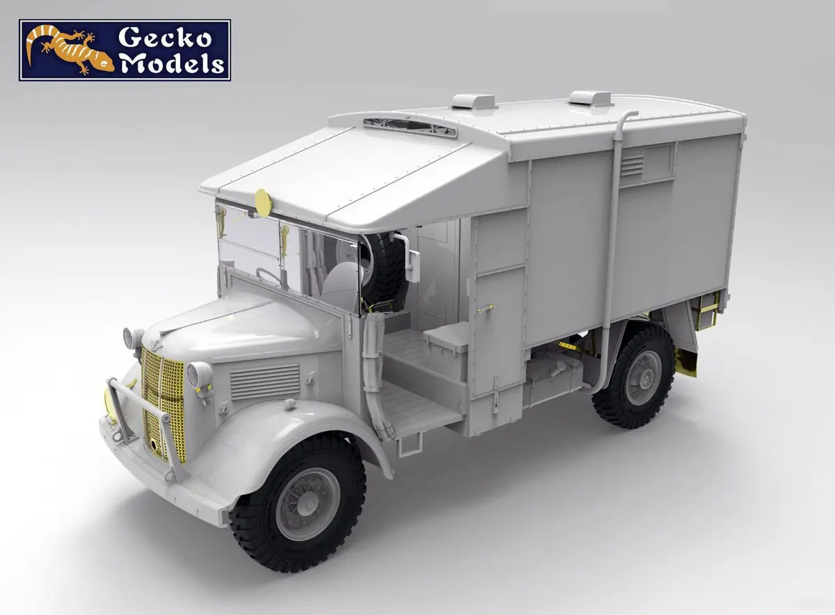 Gecko model Military Assembly Model Kit 35GM0069 Late World War II British 4x2 Heavy Ambulance 1/35