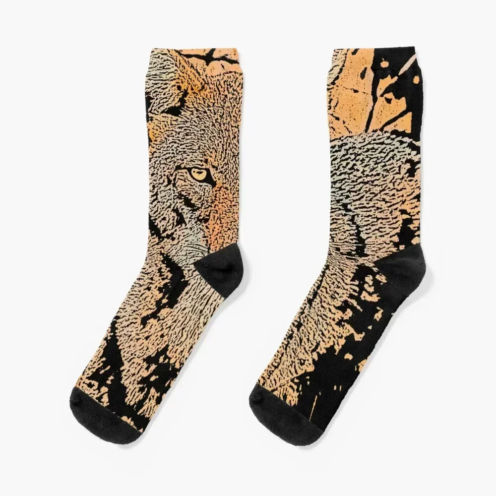 

Coyote dreams Socks snow anti slip football tennis sports and leisure Men Socks Women's