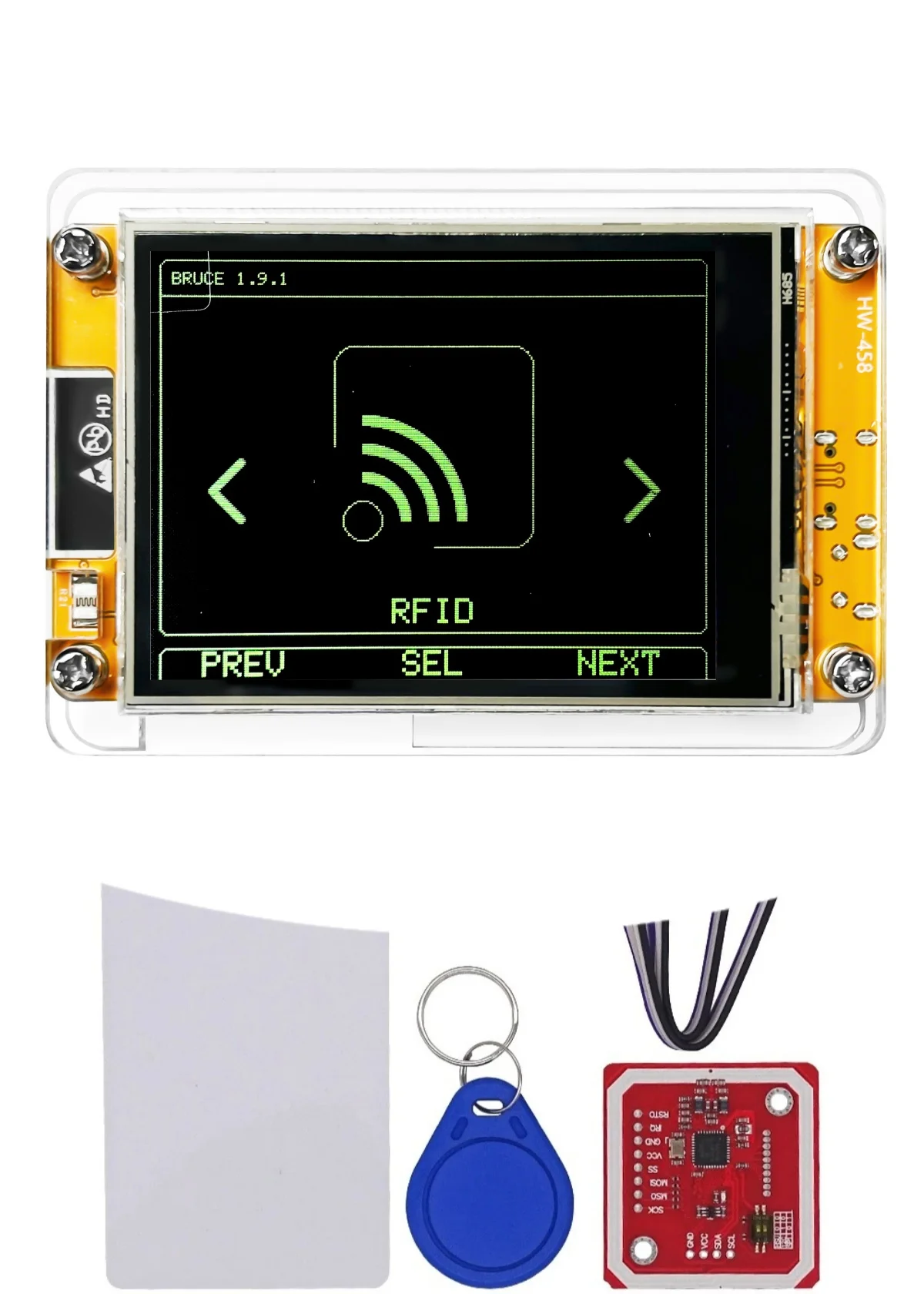 ESP32 Bruce CYD 2432S028 Wi-Fi Bluetooth NFC PN532 GNSS ATGM336H en defensieve tools zorgen voor een veilig en betrouwbaar draadloos netwerk.