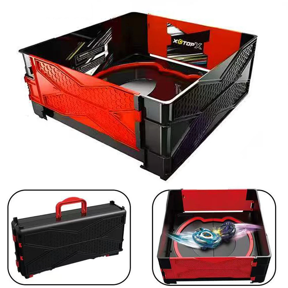 Foldable BX Bey X Clash and Carry Beystadium Battle Arena Stadium for Gyro Metal Top Fighting Game Christmas Gift
