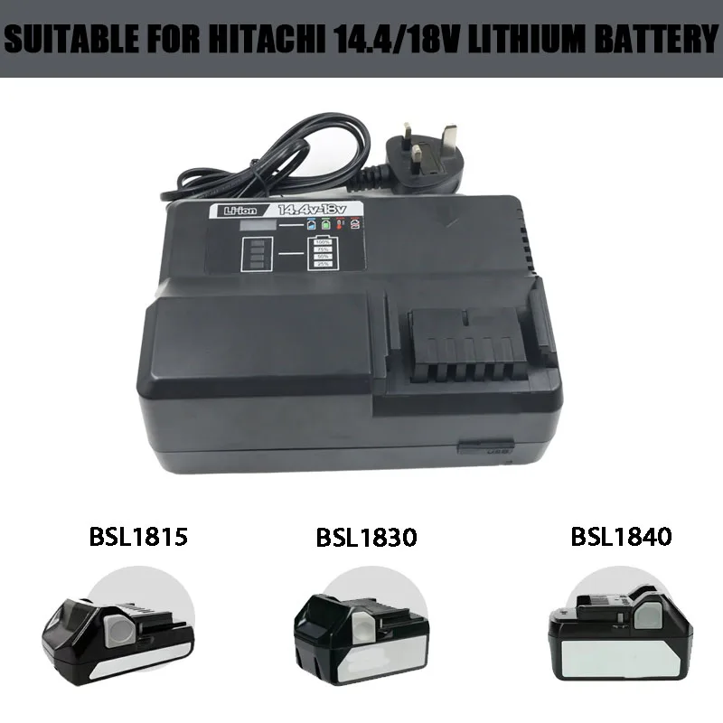 

BSL1830 Li-ion Battery Charger UC18YDL For Hitachi Hikoki 14.4V 18V Serise Electric Drill Screwdriver Accessory UC18YSFL BSL1430