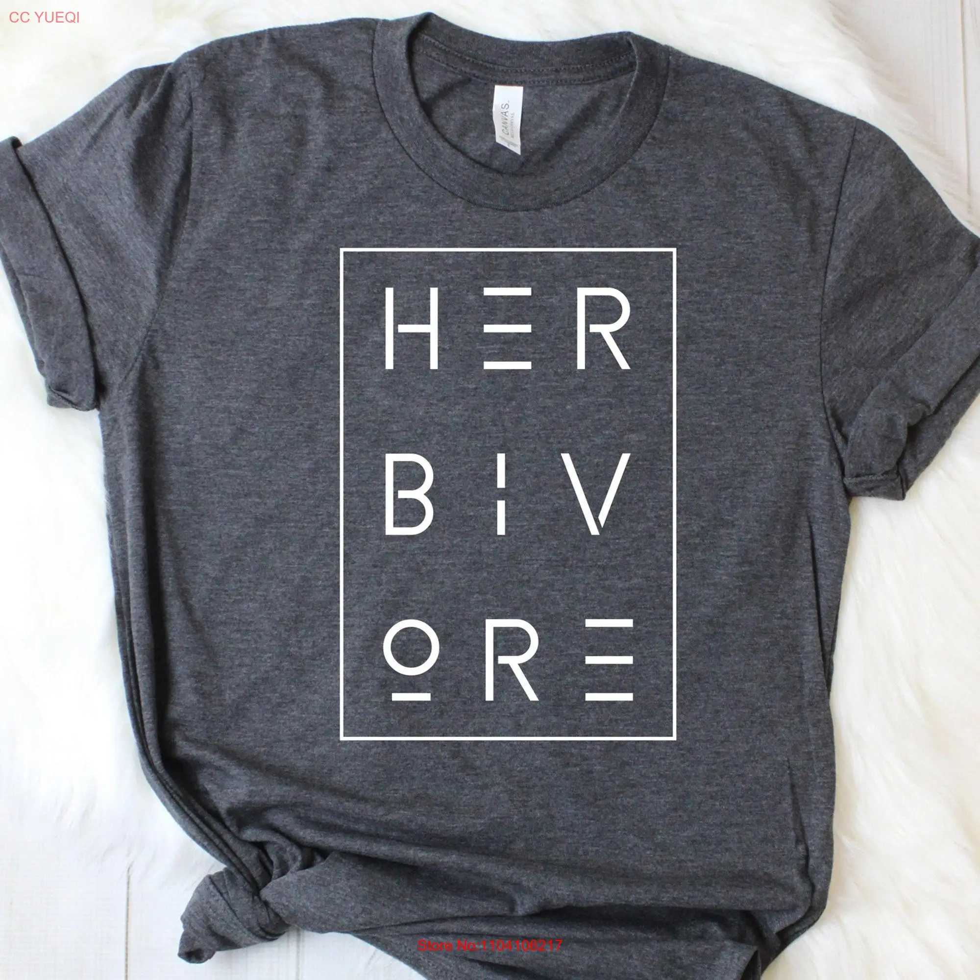 Herbivore T Shirt Vegan Clothing long or short sleeves