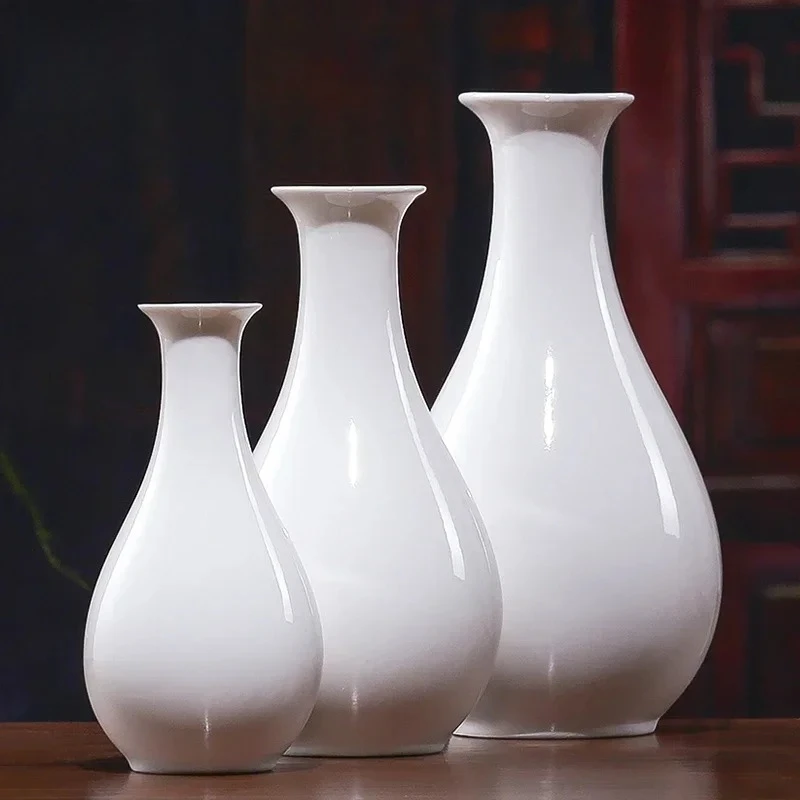 1pc White Water Purification Bottle Vases Provided By Buddhist Temples Flower Arrangement Device Temple Utensils Home Decoration