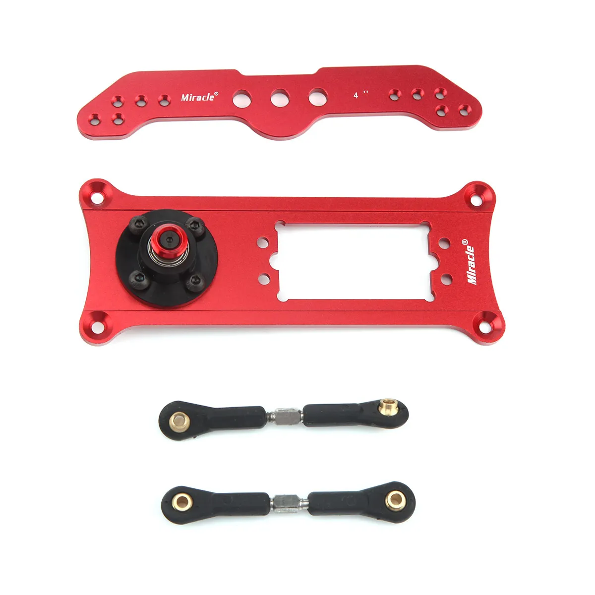 

1 Set 4inch Servo Frame Aluminum Alloy Servo Rudder Mount Rudder Tray with Double Arm Servo Pallet RC Airplane Model Accessories