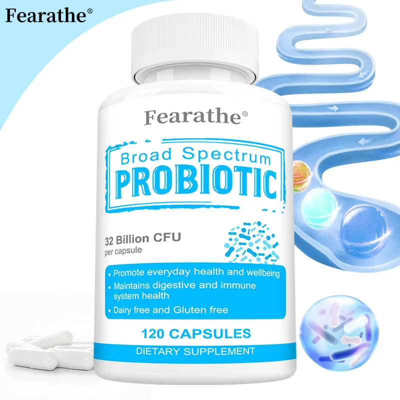 Adults Premium Broad Spectrum Probiotic, 32 Billion CFU & 15 Strains for Gut Function, Digestive Health & Immune Health Support