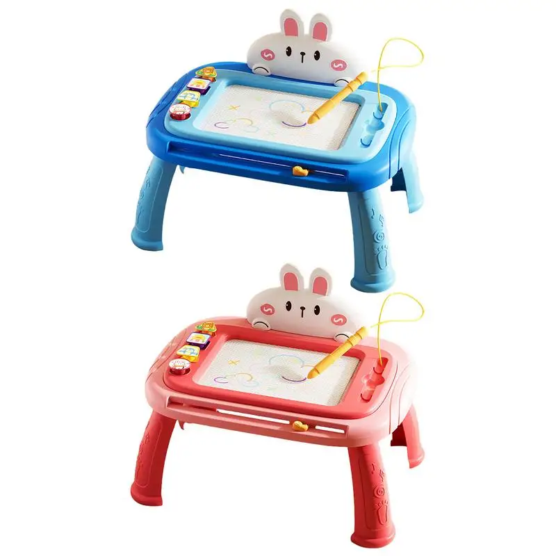 Doodle Board For Kids Cartoon Rabbit Kid's Drawing Board Portable Design Early Educational Toy For Home Outdoors School And