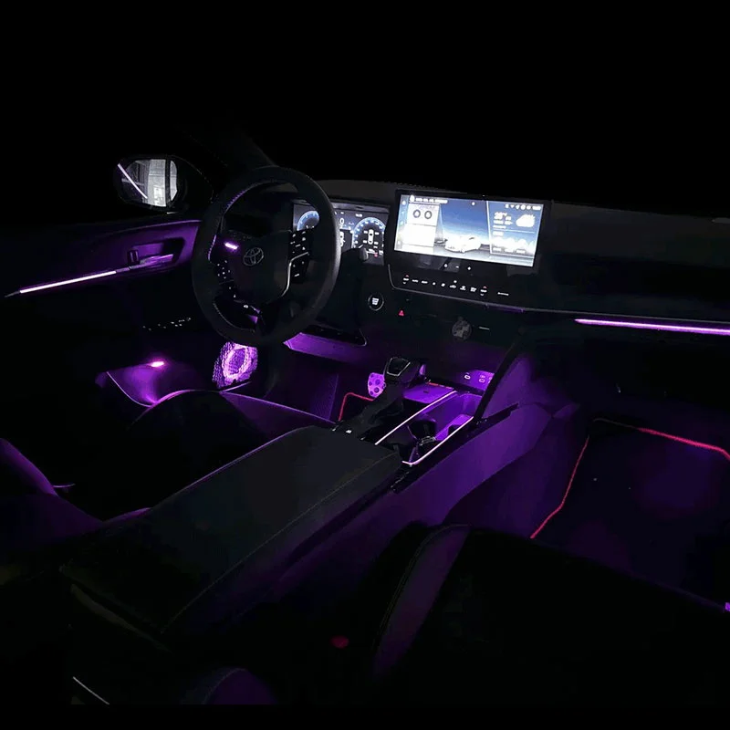

RngCar новый окружающий свет автомобиля, комплекты внутреннего освещения, подходящие для Toyota Camry 9th 2024, декоративный светильник для автомобиля