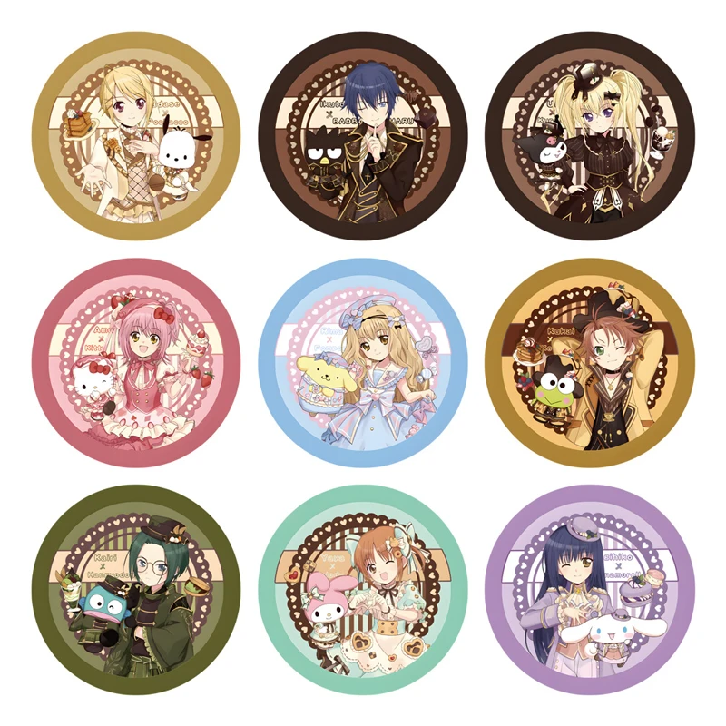 Alfileres esmaltados de Anime Shugo Chara Hinamori Amu Tsukiyomi Ikuto, insignias de Cosplay, broches de aleación de figura de dibujos animados, adornos para sombrero y mochila