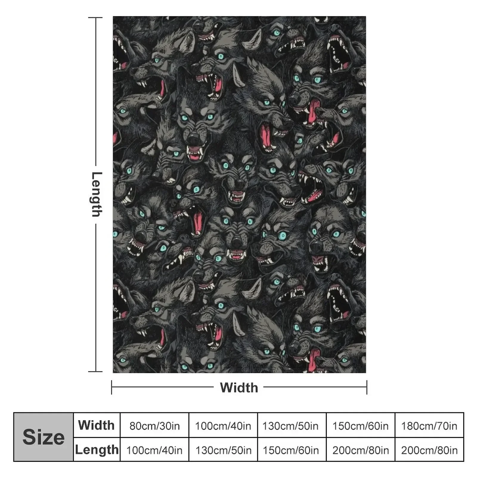 Wolf Pack Pattern Throw Blanket For Baby Luxury St Blankets