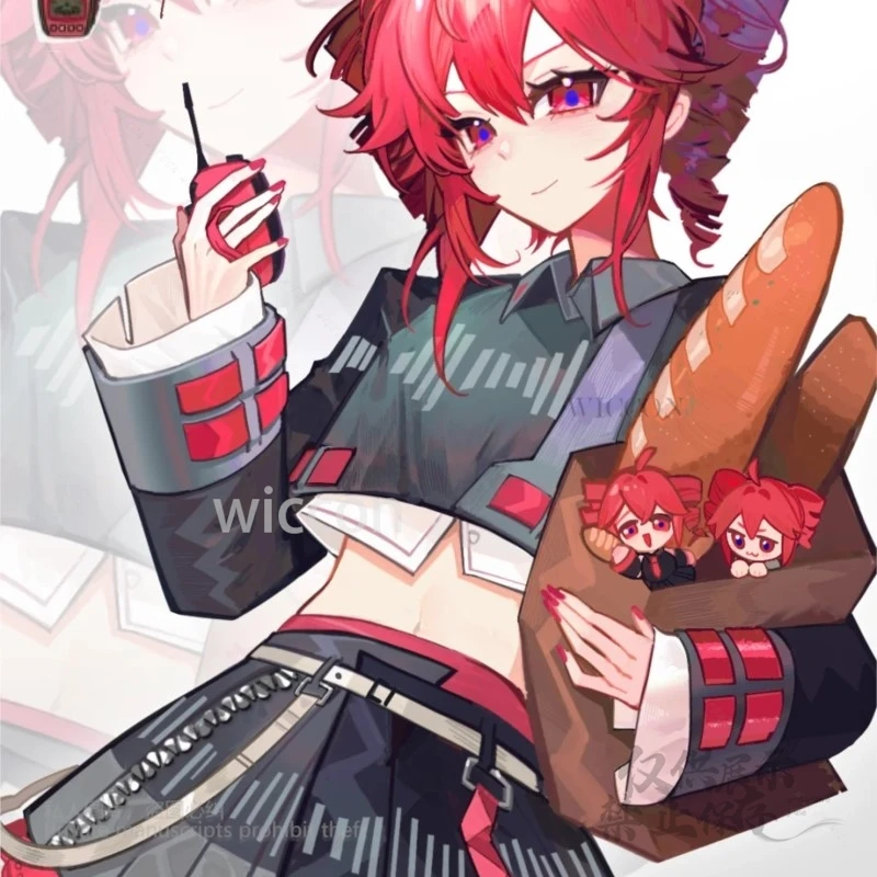 أزياء أنيمي UTAU Teto Voicebank التأثيرية لعبة AI شخصية الزي حفلة الهالوين زي أحمر الشعر التوأم التدريبات نمط