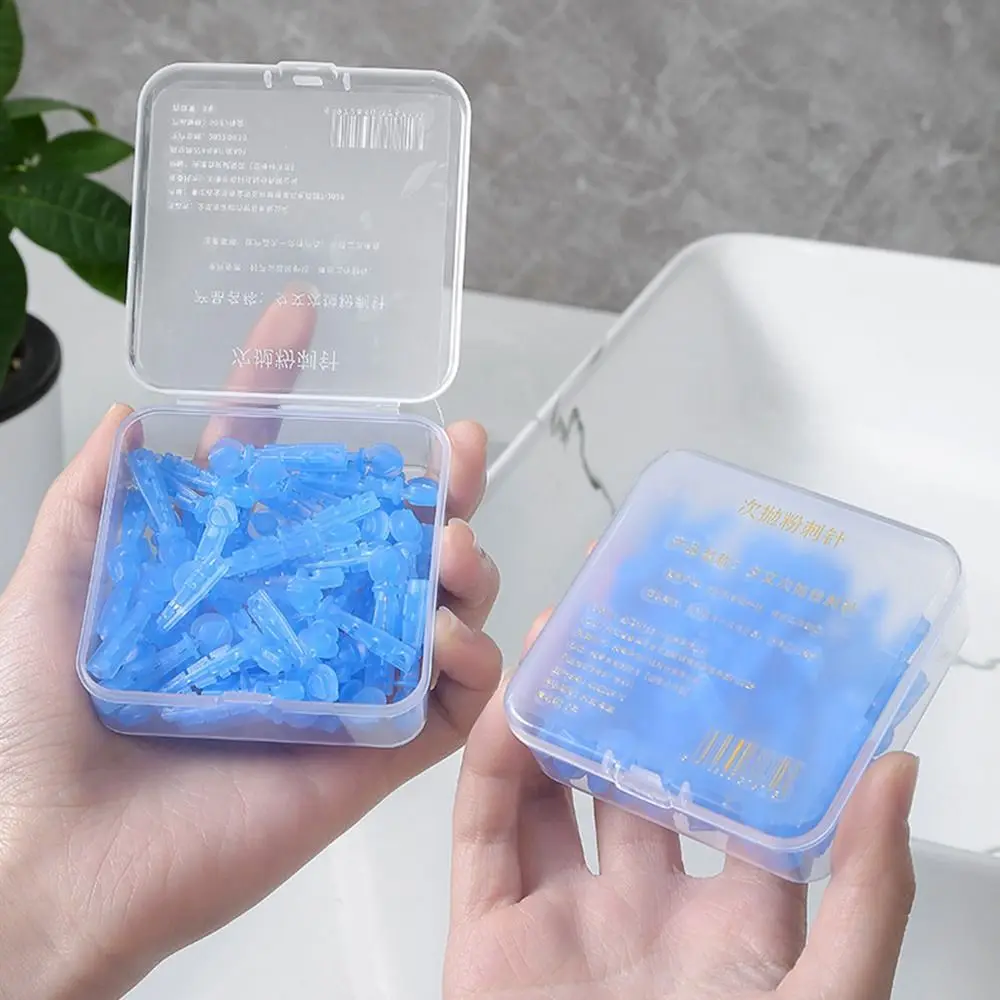 50 pçs/caixa removedor de cravo descartável acne agulha profissional espinha pinos removedor cravo ferramenta cuidados com a pele extrator mancha