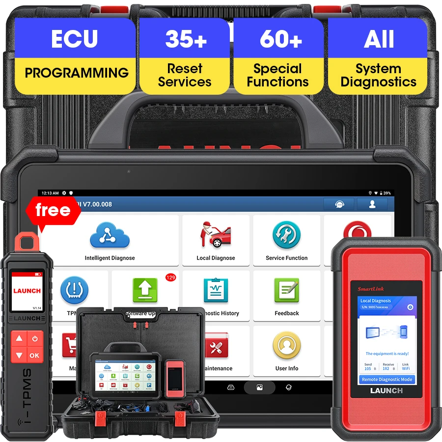 LAUNCH X431 PAD VII 7 ELITE X-431 Obd2 ECU Tuning Programming Car Scanner Diagnosis Tools Vehicle Diagnostic Machine For Cars