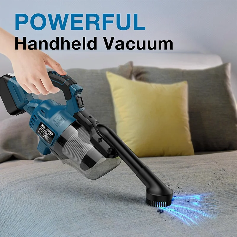 Cordless Handheld Vacuum Cleaner Fit Makita 18V Battery Portable For Floor Industrial Construction Carpet Car Pet Hair Cleaning