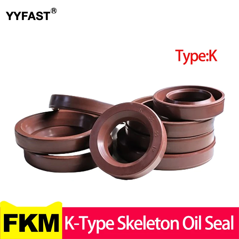 FKM K-Type Fluorine Rubber Skeleton Oil Seal, Sealing Ring,UHB-ZK,Chemical Pump，Mortar Pump, Sewage Pump, 45x70x12,55x80x12mm