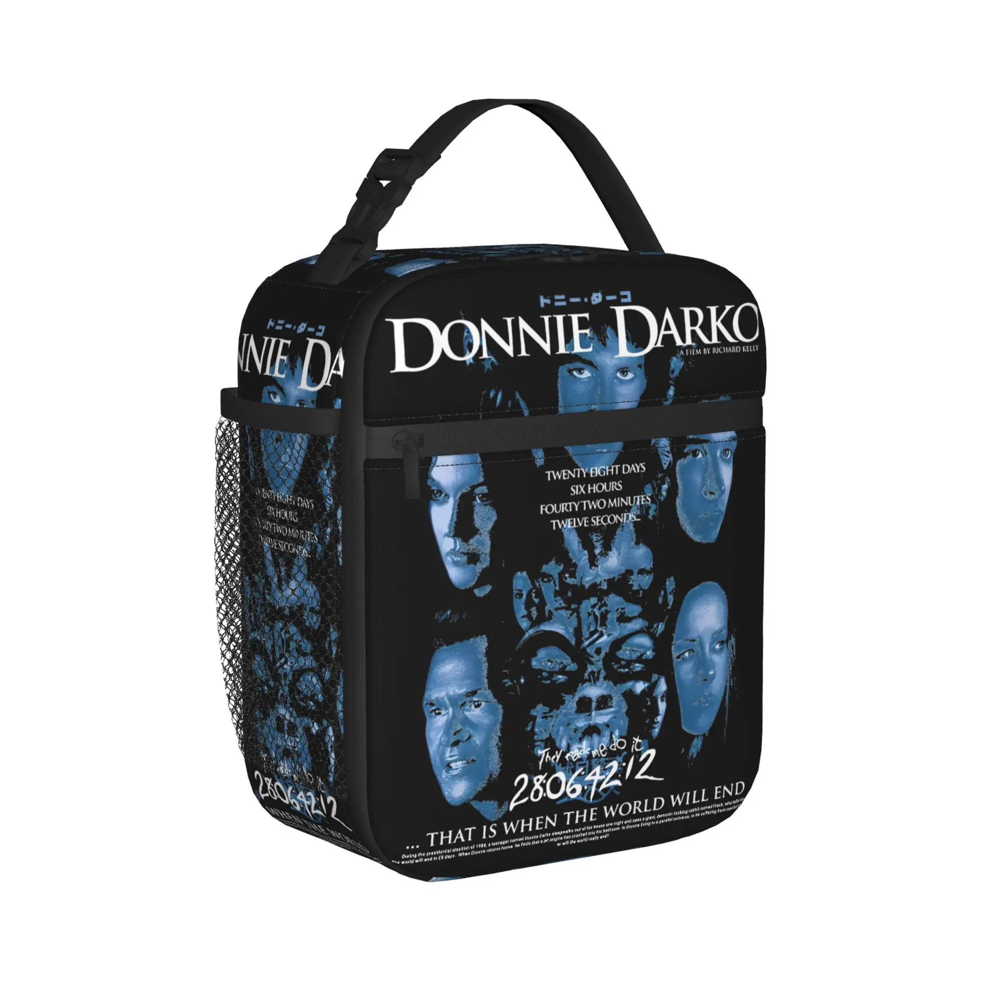 Donnie Darko That is when the world will end Insulated Lunch Bags Thermal BagMeal Container  Large Tote Lunch Box Food Bag