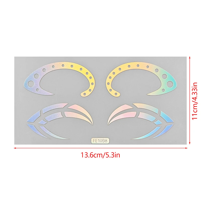 สติกเกอร์แต่งตาหลากสีสติกเกอร์แต่งตาเลเซอร์อายไลเนอร์คิ้วใบหน้าสติกเกอร์ศิลปะรูปลอกของตกแต่งงานปาร์ตี้เทศกาลฮาโลวีนปีใหม่