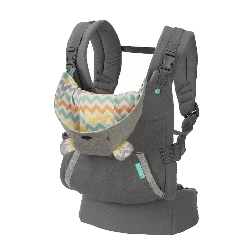 Newborn to Toddler Baby Carrier Ergonomic Infant Carrier with Hip Seat Lumbar Support Multi-Position Front and Back Carry