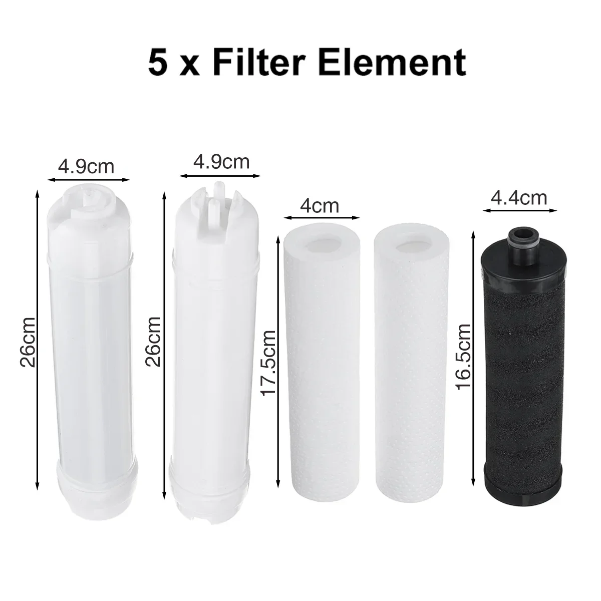 Faucet Tap Water Filter Cartridge Kits for 3+2 Ultrafiltration Drinking Water Filter System Home Kitchen Water Purifier