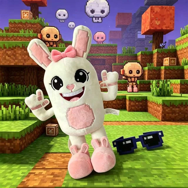 

Boppin Bunny Plushie 2026 New Cute Soft Rabbit Stuffed Animal Kawaii Plush Toy Kids Birthday Gift Easter Decoration Collectible