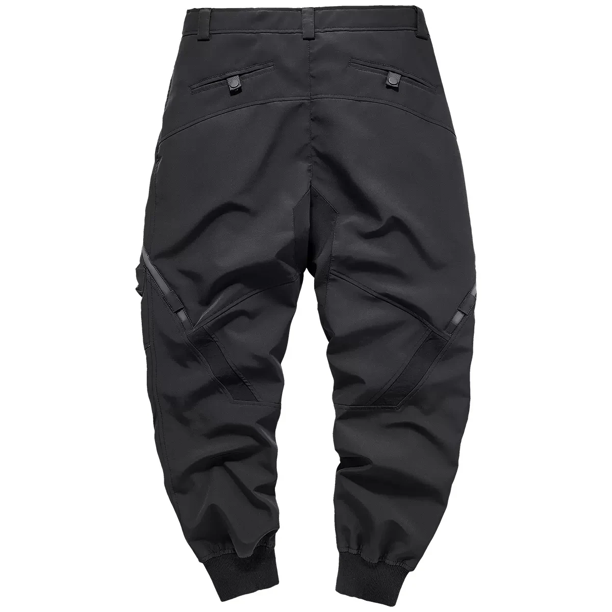 Men Tactical Cargo Pants Fashion Functional Multi Pockets Trousers Hip Hop Streetwear Bomber Pants Techwear Black