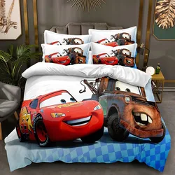 Cartoon Cars Bedding Sets,Disney Lightning McQueen Duvet Cover Boy Bedclothes Bed Linen Gift Kids,lighting mcqueen bed set