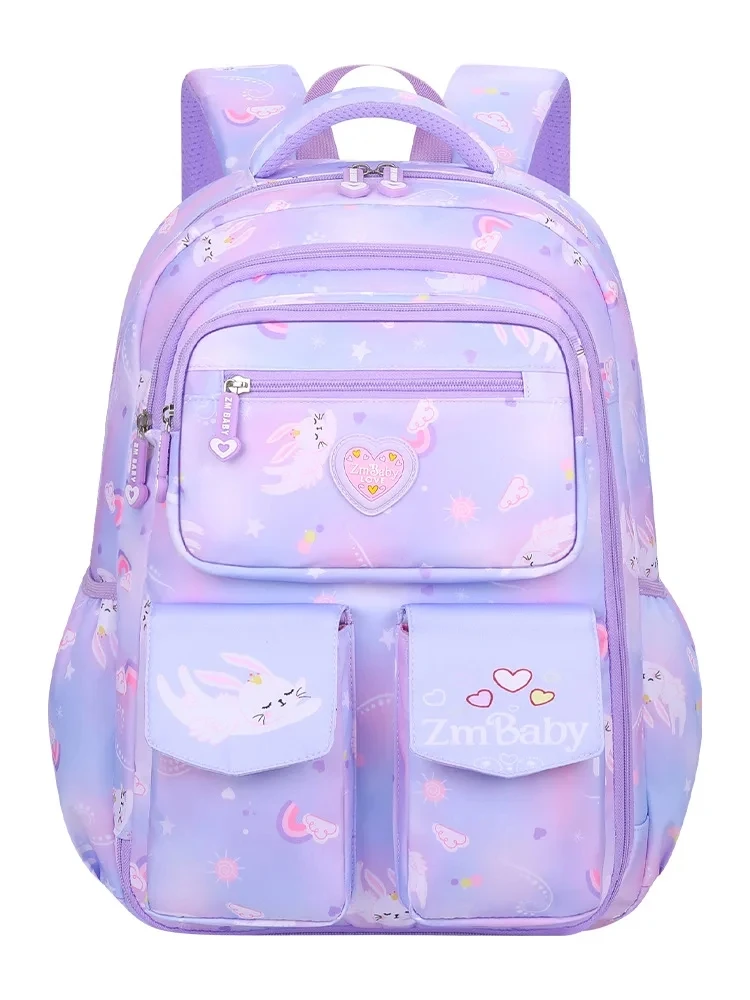 Orthopedic Primary School Bags for Girls Gradient Color Grades 1-3-6 Children Backpack Kids Rucksack Mochila Get Free Pendant