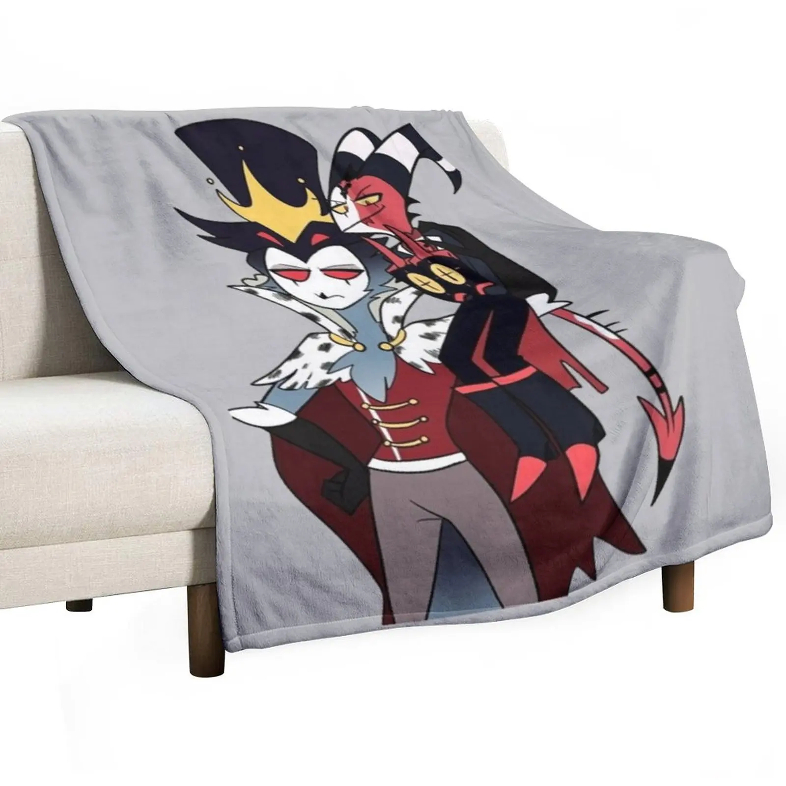 Helluva Boss Stolas x Blitz Throw Blanket Loose Single Plush Stuffeds manga Decoratives Blankets