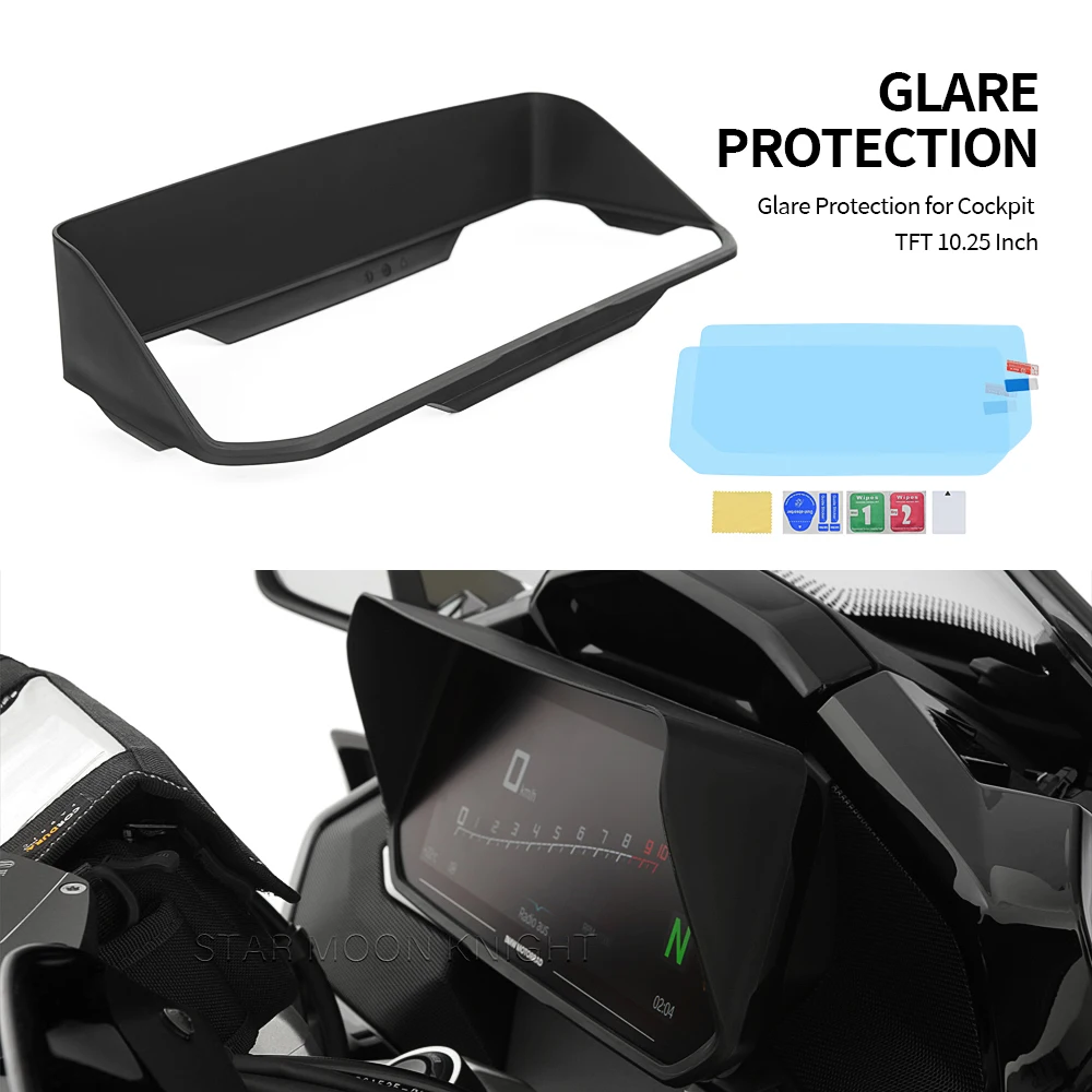 For BMW K1600B K1600GT K1600GTL K1600 B GT GTL 2022- Instrument Hat Sun Visor Meter Cover Guard R 1250 RT R1250RT 2021- CE04