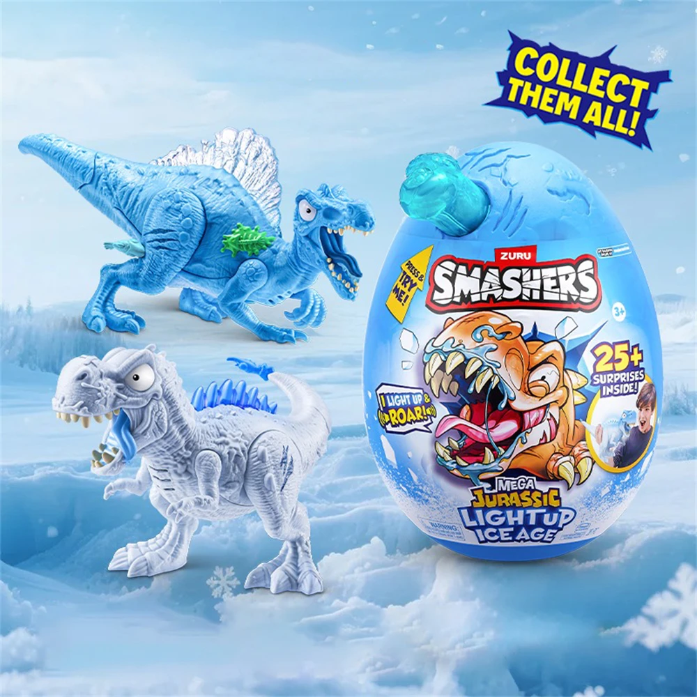 ZURU Smashers Glacier dinosaure évasion garçon assembler dinosaure jouet Surprise déballage cadeau d'anniversaire tyrannosaure Rex ptérosaure