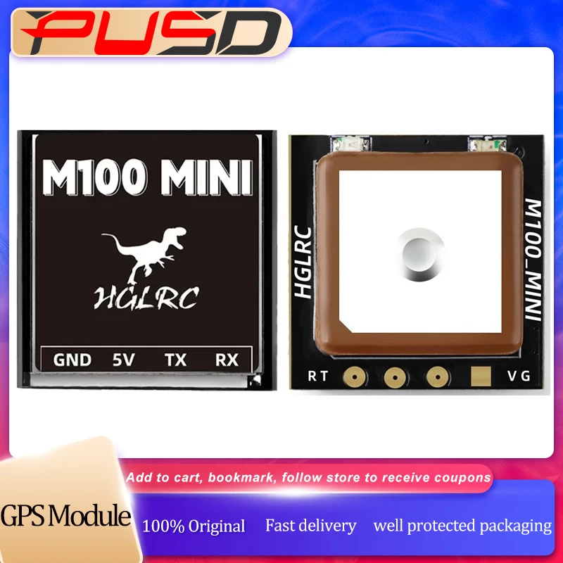 

Original HGLRC M100 MINI GPS 10th Generation Chip Three-Mode Positioning 3.3V-5V For FPV Racing Drone For RC FPV Freestyle Drone