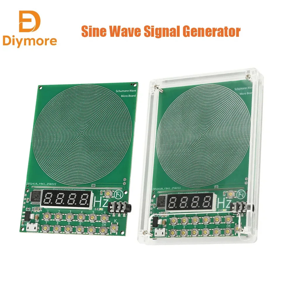 DC 5V 0.01Hz~100000Hz Schumann Adjustable Frequency Schumann Wave Generator Sine Wave Signal Generator Micro USB