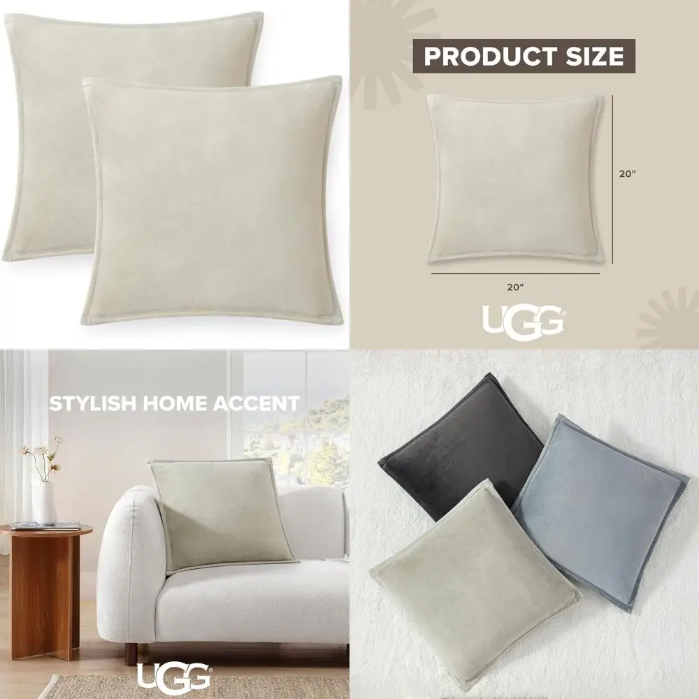 

20 декоративных подушек 20x20 см цвета слоновой кости с плюшевыми наполнителями для дивана, кровати и декора гостиной