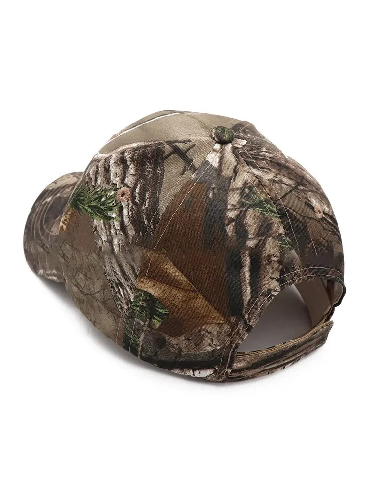 Little Elk Pattern Hat Outdoor Sports Camouflage Animal Embroidered Baseball Cap for Men and Women