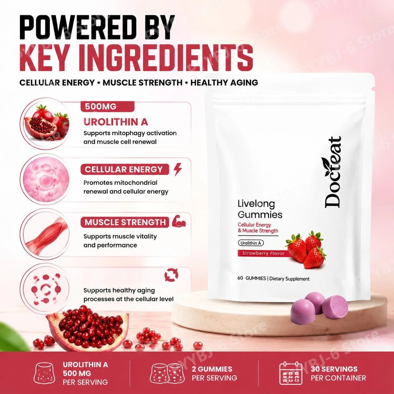 Docteat Urolithin A Gummies Mu - Health Wellness Vitality recensie en prijs