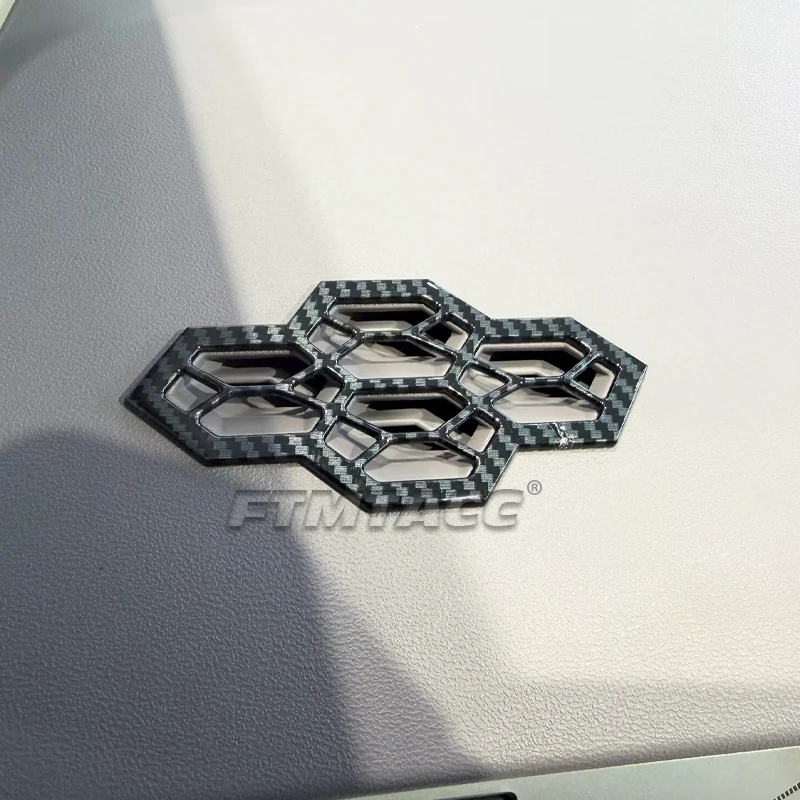 LHD ل MG 4 MG4 EV مولان 2026 ABS ألياف الكربون وحدة التحكم المركزية تكييف الهواء الجانب منفذ الهواء تنفيس غطاء إطاري ملحقات الكسوة