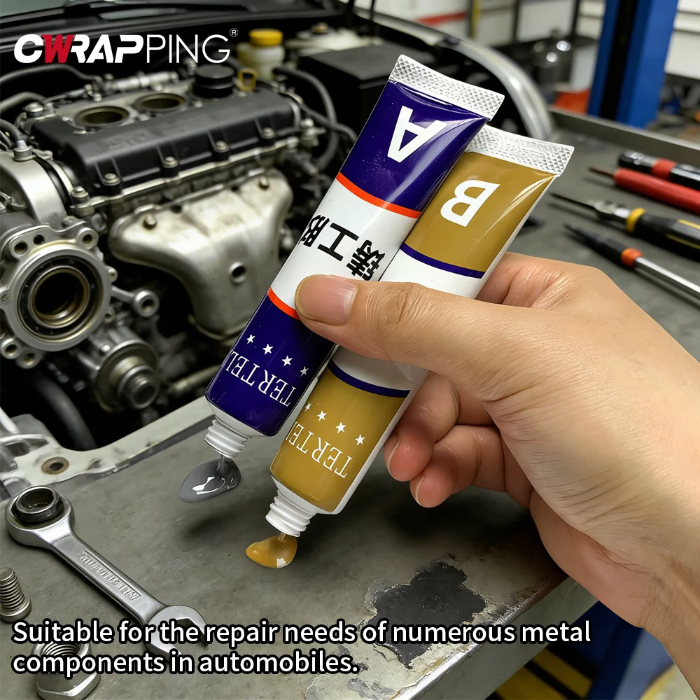 Epoxy Resin AB Glue Waterproof Fast Adhesive Repair Strong Super Liquid Glue Metal Maintenance Glue Welding for Car Metal Care