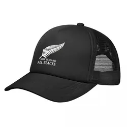 Unisex All Blacks Rugby Trucker Cap Outdoor Mesh Baseball Cap Snapback Caps Dad Hat Sun Hat Adjustable Golf Hats Summer