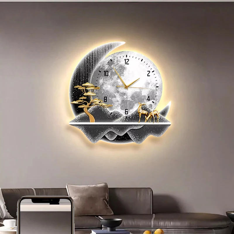 ZLarge Simple Clock Wall Nordic Restaurant Simple Fashion Minimalist Bedrooms Clock Wall Aesthetic Orologio Da Parete Home Decor