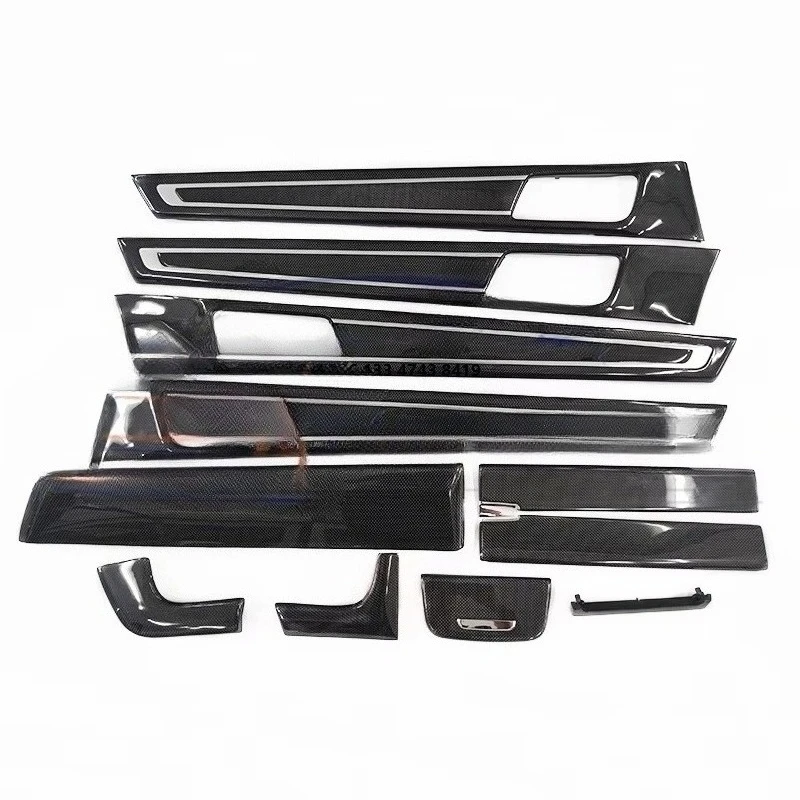 

971.1 Car modification and upgrade carbon fiber interior decoration door panels are suitable for 2017-2021